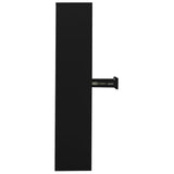 Office Cabinet Black 90x40x180 cm Steel 336419