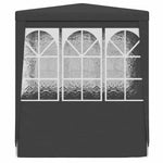 Professional Party Tent with Side Walls 2x2 m Anthracite 90 g/m 48531