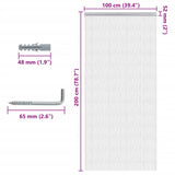 Chain Door Fly Screen 100x200 cm Aluminium 4010014