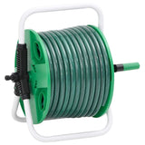 Free Standing Green Hose Reel with Hose Fitting Set 0.5" 30 m PVC 3281511