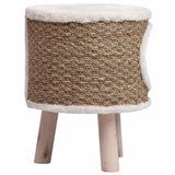 Cat House with Wooden Legs 41 cm Seagrass 170970