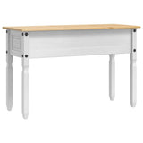 End Table Corona White 115 x 46 x 73 cm Solid Pine Wood 42021194