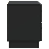 Bedside Cabinet Black 62 x 34.5 x 44.5 cm Engineered Wood 895236