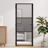 Glass Door Fretwork Black 83 x 3.5 x 201.5 cm Aluminium 42012450