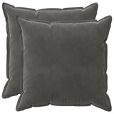 Cushion with Pillow HOUTEN 2 pcs Dark Grey Velvet 936421