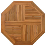 Table Top 80x80x2.5 cm Octagonal Solid Wood Teak 366666
