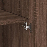 Highboard Brown Oak 80x42.5x185 cm Engineered Wood 3281440
