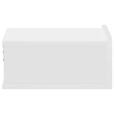 Floating Nightstands 2 pcs White 40x30x15cm Engineered Wood 800307