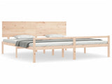 Senior Bed without Mattress Super King Size Solid Wood 3195496