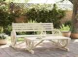 Garden Lounge Set natural wood Solid fir wood Medium Durable 365105