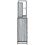 4 Piece Bathroom Furniture Set Grey Sonoma Engineered Wood 3301303
