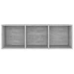 TV Cabinet Concrete Grey 107x35x37 cm Engineered Wood 805538