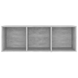 TV Cabinet Concrete Grey 107x35x37 cm Engineered Wood 805538