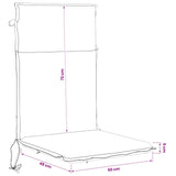 High Back Chair Cushion GEMERT 2 pcs 100% Polyester Beige 945726