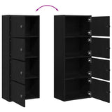 Bookcase Black Oak 40x24x102 cm Engineered Wood 860374
