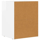 Bedside Table 2 pcs High Gloss White 40 x 35 x 50 cm 891253