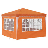 Pop-up Party Tent 288 x 288 x 245 cm Orange Oxford Fabric 42019778