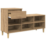 Shoe Cabinet Artisan Oak 102 x 36 x 60 cm Engineered Wood 881034