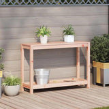 Potting Table with Shelf 108x35x75 cm Solid Wood Douglas 832395