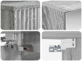 Bathroom Cabinet Set 4 pcs Grey Sonoma Engineered Wood 3407372