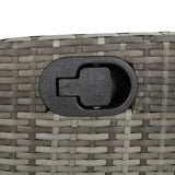 7 Piece Garden Dining Set with Cushions Grey Poly Rattan 3212624