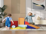 7 Piece Soft Soft Play Set for Toddlers 1-3 Years, Blue T3398P348554