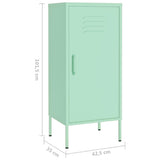 Storage Cabinet Mint 42.5x35x101.5 cm Steel 336194