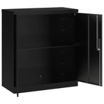 ZNTS File Cabinet Black 79x40x90 cm Steel 339734