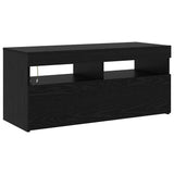 TV Cabinet 2 pcs Black Oak 230 x 36.5 x 40 cm Engineered Wood 3332526