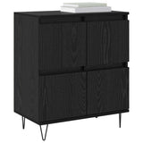 Sideboards 3 pcs Black oak 180 x 35 x 70 cm Engineered wood 3394526