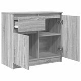 Sideboard with Drawer Grey Sonoma 71x35x65 cm Engineered Wood 861603