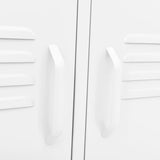 TV Cabinet White 105x35x50 cm Steel 336233