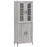 Highboard Grey Sonoma 69.5x34x180 cm Engineered Wood 3198223
