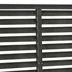 Louver Fence WPC 180x180 cm Dark Grey 318108