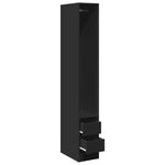 Wardrobe Black 30x50x200 cm Engineered Wood 3307739