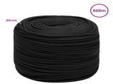 Multipurpose Utility Rope 10 mm 500 m Black PP 645 kg Max Load 3473086