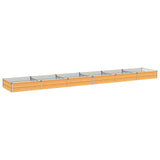 Raised Garden Bed Natural 480 x 80 x 24 cm cold-rolled steel 8006516