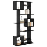 Book Cabinet Black Oak 92 x 29 x 188 cm Engineered Wood 3388359