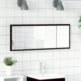 LED Bathroom Mirror Black Oak 100 x 8.5 x 37 cm Glass 862548