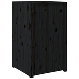 Outdoor Kitchen Cabinet MEPPEL Black 55x55x92 cm Solid Wood Pine 832343