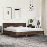 Bed Frame without Mattress Brown Oak 180x200 cm Super King 3280016