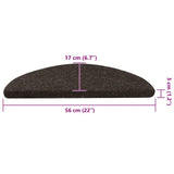 Stair Mats Self-adhesive 20 pcs Anthracite 56x17x3 cm 3365899