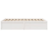 Bed Frame without Mattress White 120x190 cm Small Double Solid Wood Pine 3282388