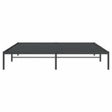 Metal Bed Frame without Mattress Black 183x213cm 350851