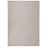 Outdoor Flatweave Rug 140x200 cm Light Grey 340782