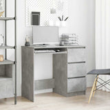 Desk Concrete Grey 90x45x76 cm Engineered Wood 801377