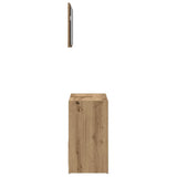 2 Piece Bathroom Furniture Set Artisan Oak Engineered Wood 856068