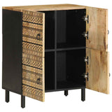 Sideboard 60x33.5x75 cm Solid Rough Wood Mango 4018654