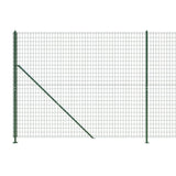 Wire Mesh Fence with Flange Green 2.2x10 m 154151