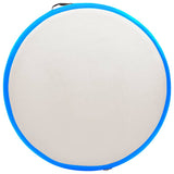 Inflatable Gymnastic Mat with Pump 100x100x15 cm PVC Blue 92707
